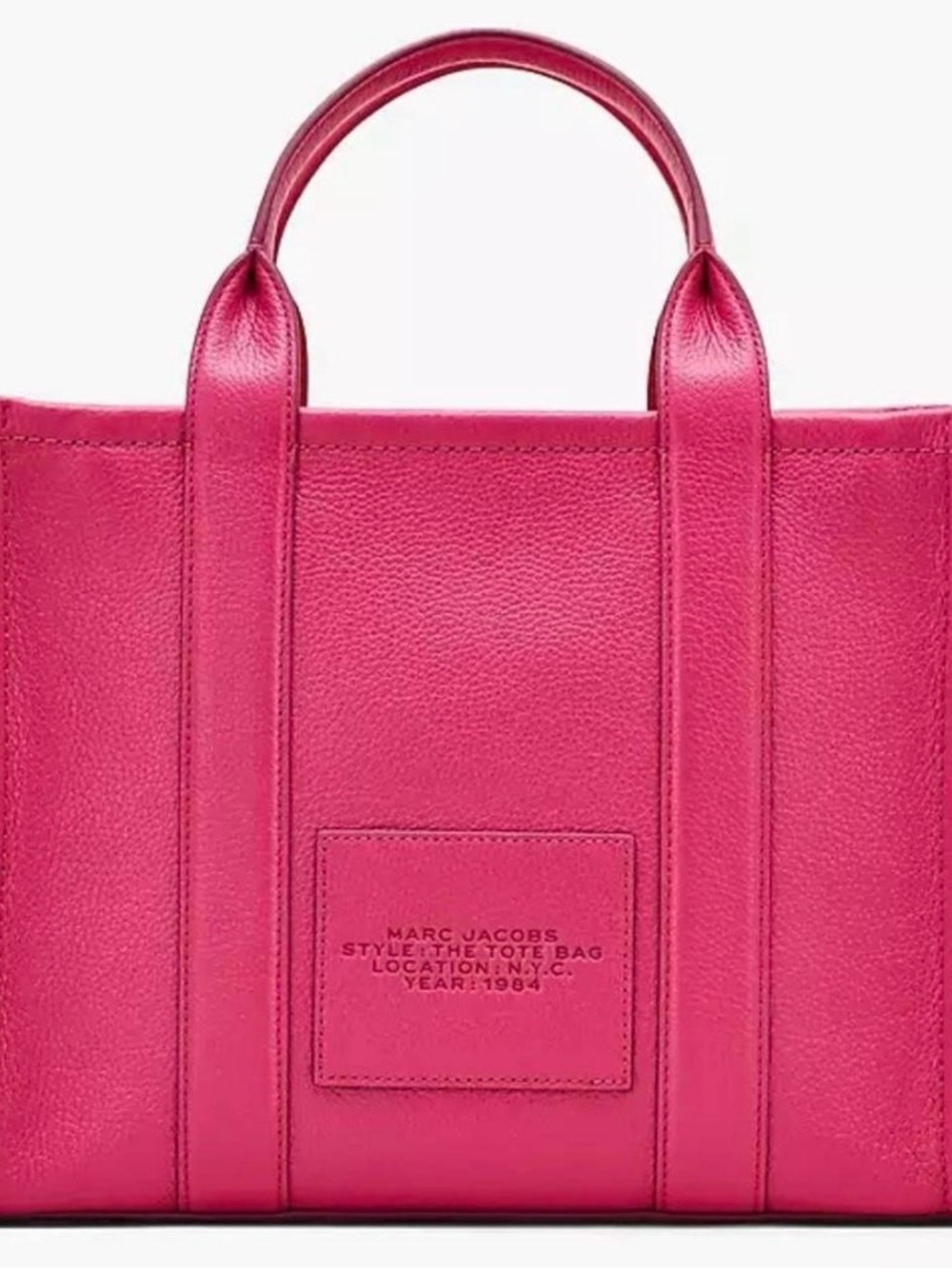 Marc Jacobs The Tote Bag in Bright Pink - Picture 2 of 4